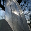 Eisscheibe vor Landschaft 1